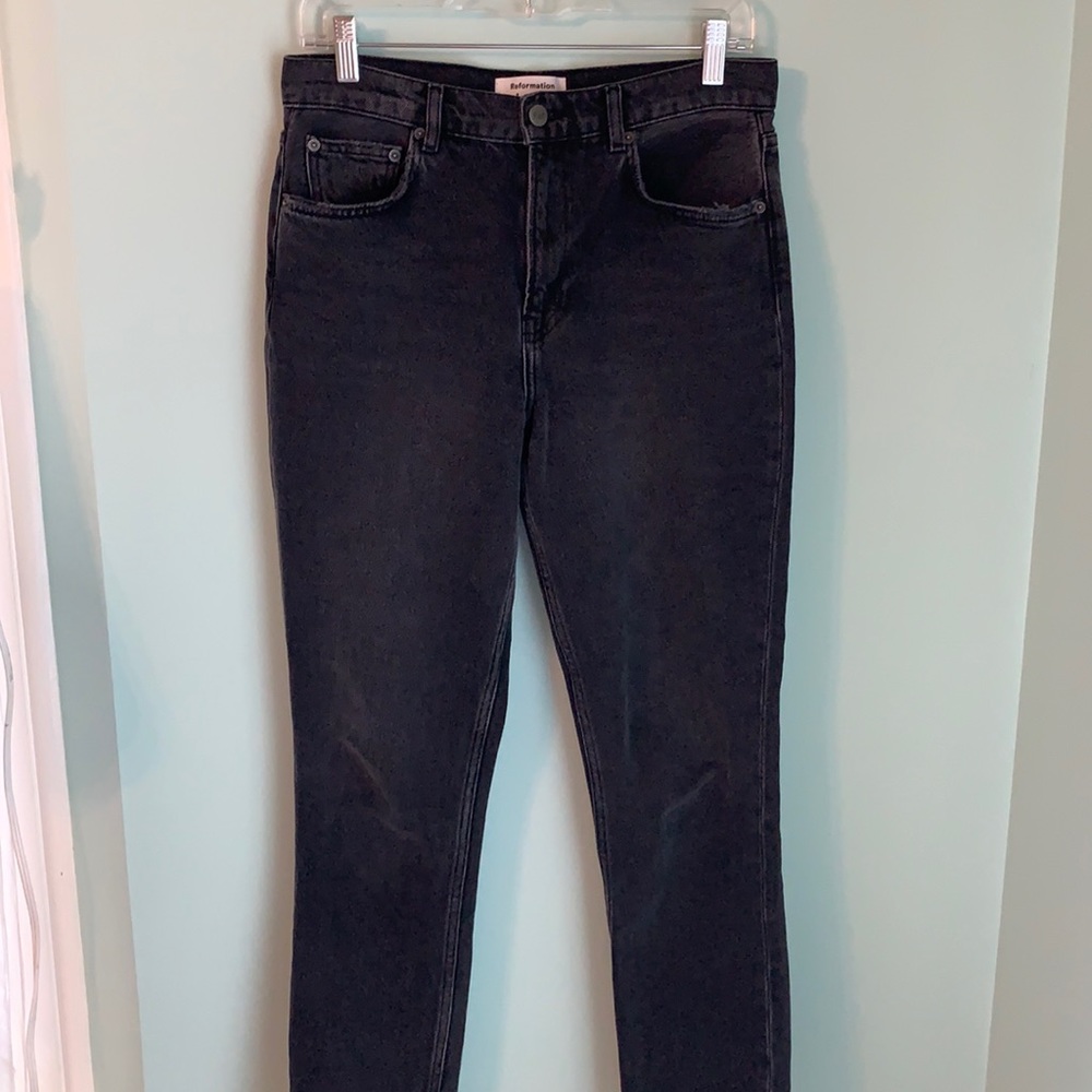 Reformation Black Jeans